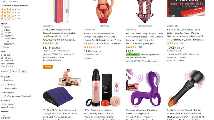 Amazon Erotik Einzelhandel