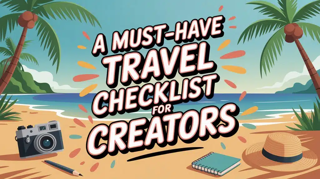 unverzichtbare Reise-Checkliste für Kreative